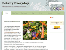 Tablet Screenshot of botanyeveryday.com